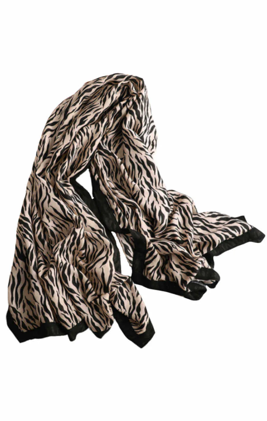 Zebra Print Scarf