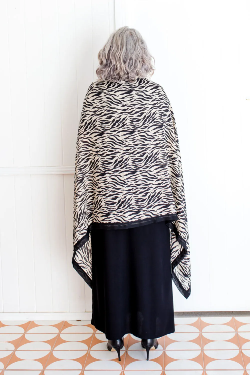 Zebra Print Scarf