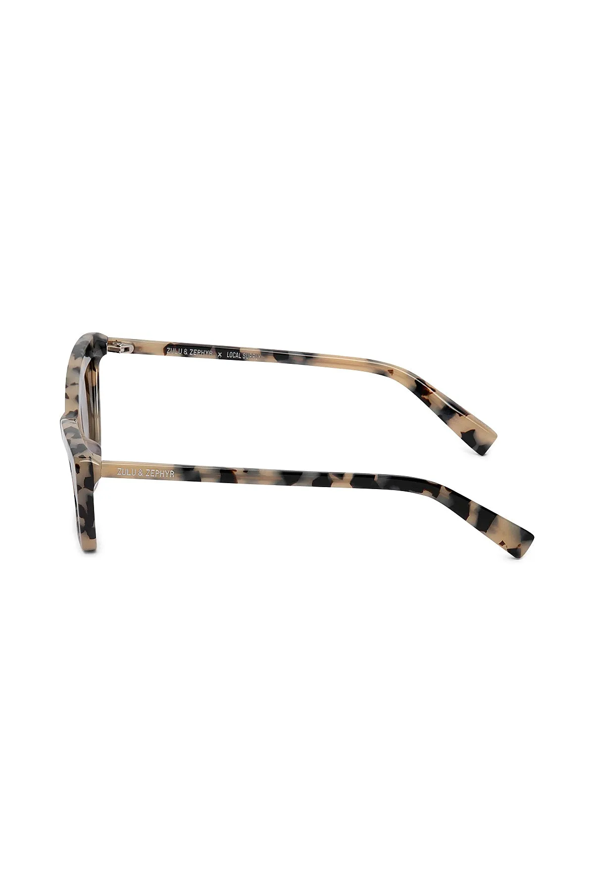 Zulu & Zephyr x Local Supply - Slim Cat Eye Sunglasses - Tortoise